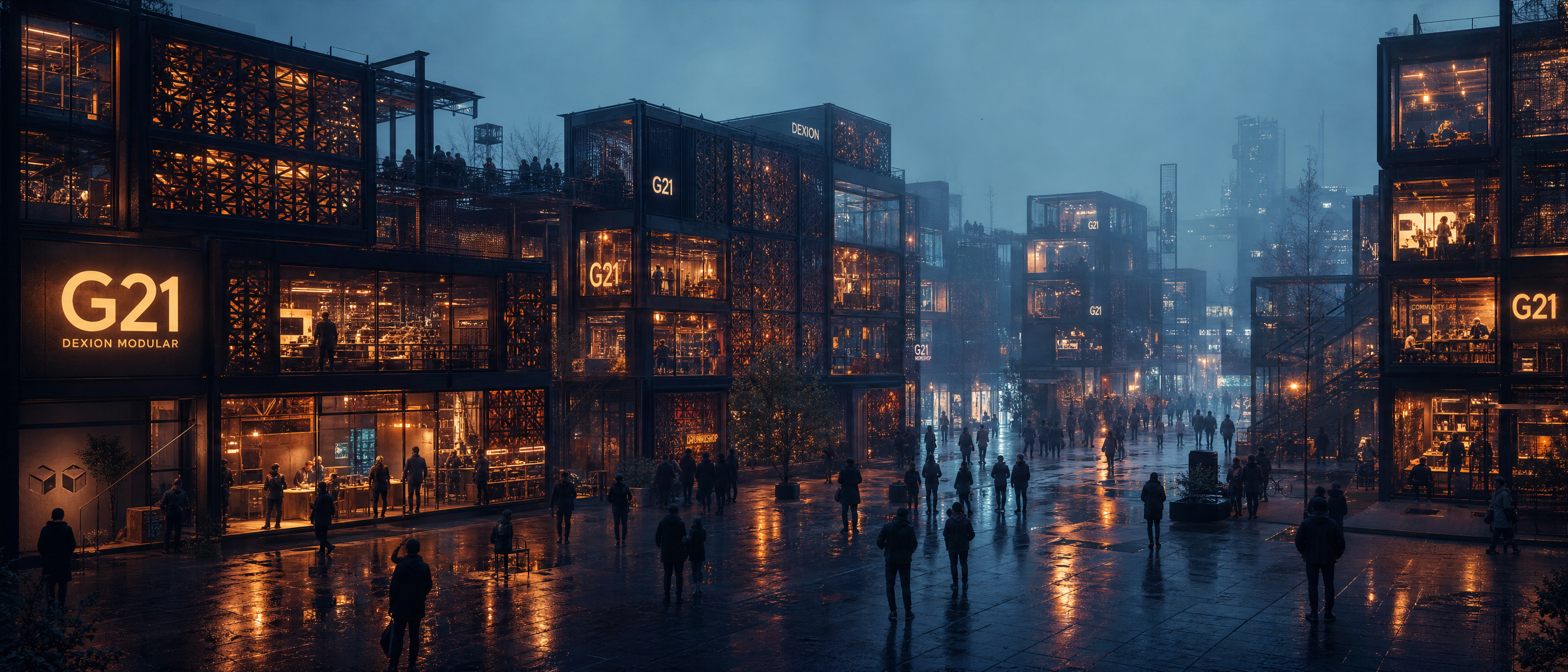 Barrio Modular Blue-Hour